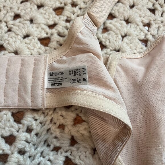 Wacoal Visual Effects Minimizer Bra Color Sand Size 34H NWT - Picture 7 of 8